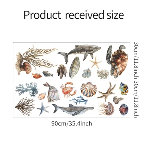 Vinilos Decorativos Animales Oceánicos en Acuarela miniatura 2