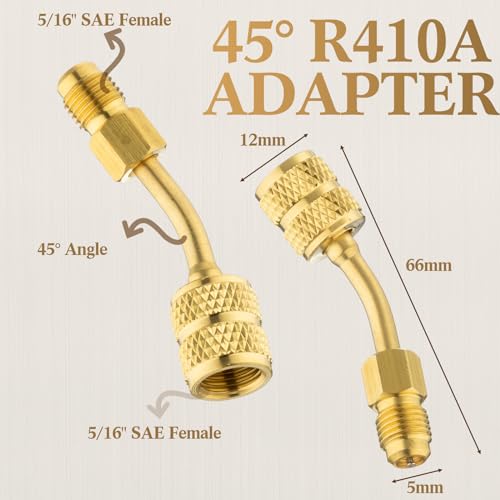 Glooglitter JEI-GLOOGLITTER-0518 Ac Oil Dye Injector Kit Includes A/C Oil And Dye Injector Backflow Prevent And R410A Mini Split Adapters Valve Core Remover Compatible Withr134A R22 R12 R1234Yf Refrigerant System thumb #4