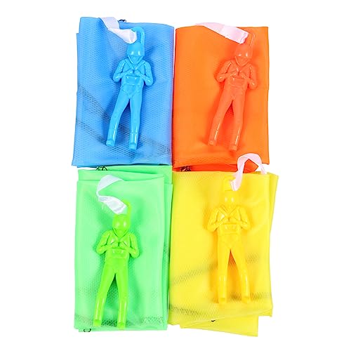 ORFOFE 3sets Hand-Throw Parachute Toy for Kids Outdoor Simulation Game Toy Lightweight Soldier Parachute Promotes Creativity 6pcs*3