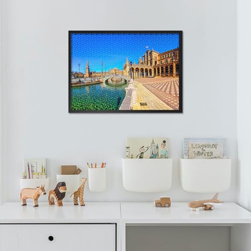 Andalusia Southern Spain Puzzles for Adults 1000 Pieces, Seville (Sevilla) Jigsaw Puzzles, Adult Puzzle for Adults, Educational Fun Games or Toys for Elders Friends 20X27 INCH - Image 5
