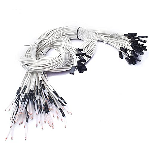 Lysee 3D Printer Parts & Accessories - 500pcs 3D Printer Parts 100K ohm NTC 3950 Thermistors with Cable for 3D Printer Reprap Mend RAMPS 1.4 A4988 HEATBED - (Size: with Du-pont)