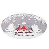 Create the Festive Atmosphere: This Christmas tree skirt brings a strong festival atmosphere.