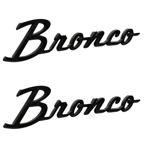 2021-2026 Ford Bronco Classic Gloss Black Fender Badge Kit M-1447-BSGS