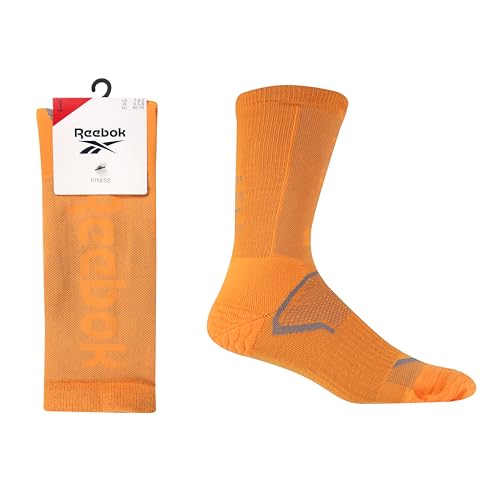 Reebok Technische Fitness-Socke Unisex – Atmungsaktiv, Hochleistung, für Sport-, Fitness- und Trainingseinheiten, waschbar, 1 Paar, Größe 40-42, Orange Reebok Technische Fitness-Socke Unisex – Atmungsaktiv, Hochleistung, für Sport-, Fitness- und Trainingseinheiten, waschbar, 1 Paar, Größe 40-42, Orange
