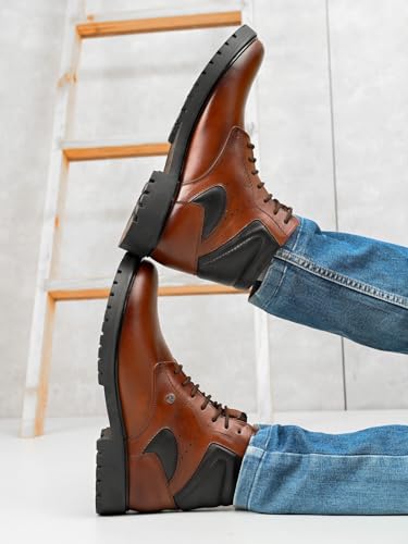 Image of Carlton London Men's Urban Explorer Lace-up Leather Boots