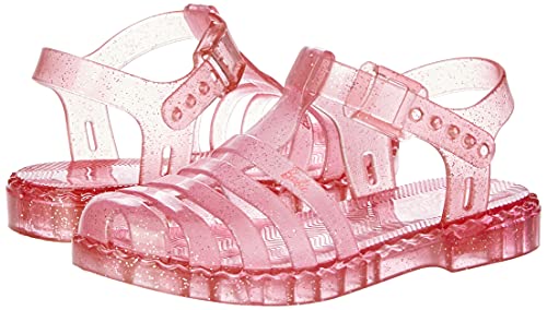 Sandália Aranha Barbie Duo, Grendene Kids, Meninas, Rosa/Glitter, 32/33