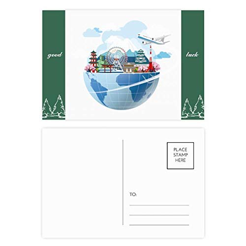 Cartes postales Japon Fuji Sakura Avion carton rigide haute qualité pour envoi sans pliure