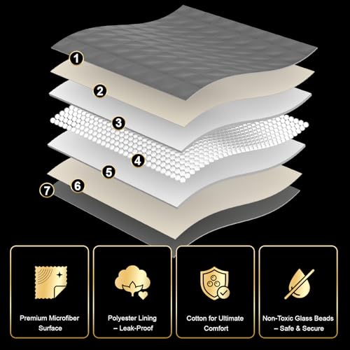 Image of Twin Size Weighted Lap Blanket - 5lbs 41 inch x 60 inch Cooling Heavy Blankets for All-Seasons Sleeping, Soft & Breathable with Premium Glass Beads, Machine Washable