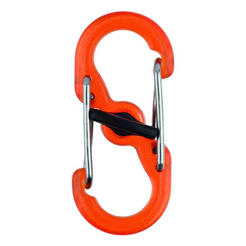 NITE IZE LSBPM-19T-2R3 S Biner MicroLock Polycarbonate (2 Pack), Orange