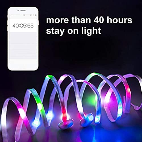 Buzhi Led Shoelaces,6 Pairs Led Light Up Shoelaces With Multicolor Flashing For Party Dancing Cycling Hiking Skating,Medium #TOP1