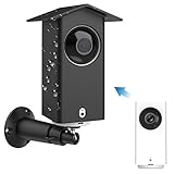 HOLACA Real Water Resistant Protective Case + Metal Wall Mount Bracket for Wyze cam pan,Suitable for Indoor and Outdoor Use,Mounting Kit(Black)