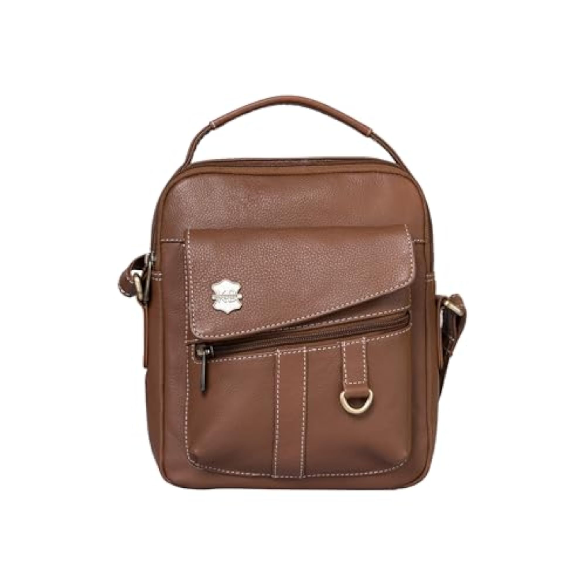 Genuine Leather Messenger Sling Bag for Men & Women
