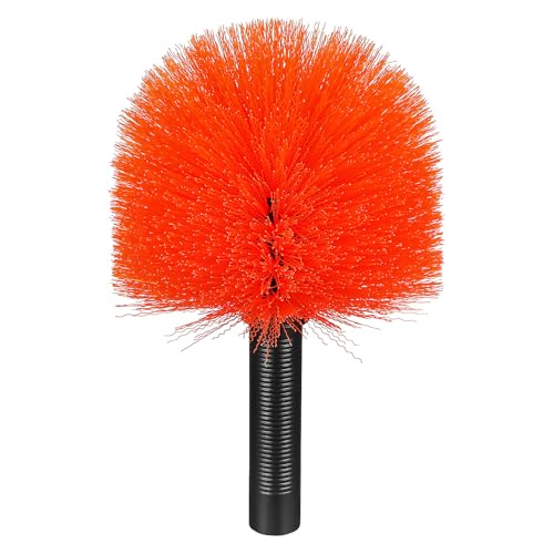 DECHOUS Cabezal de Plumero para Telarañas Naranja Cepillo Limpiador Multiusos para Techo y Esquinas Accesorio Compacto para Hogar y Oficina Adecuado para Eliminar Polvo y Telarañas