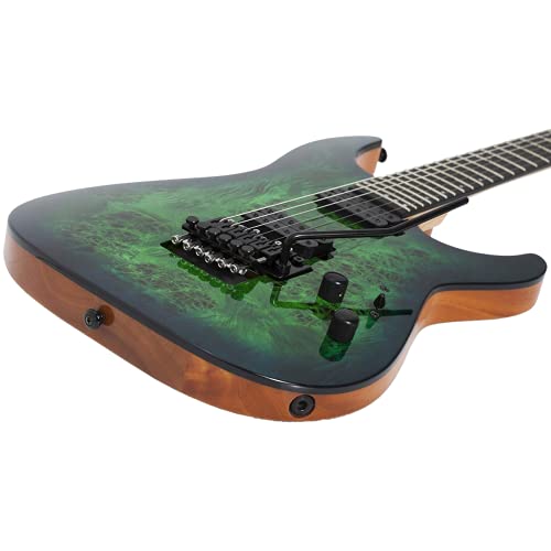Schecter C-6 PRO FR Floyd Rose – Guitare électrique – Aqua Burst - Les Beatles, Paul McCartney, John Lennon, RIngo Starr, George Harrison Schecter C-6 PRO FR Floyd Rose - Guitare électrique - Aqua Burst – Image 6