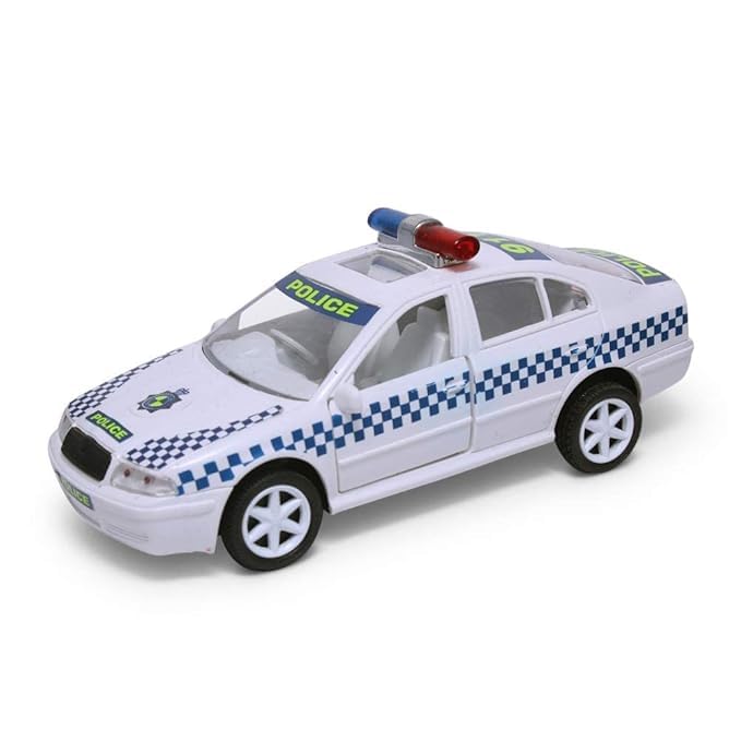 BEST DEALS Police Car for Kids, Australian Police Hot Pursuit Car,Front Door Openable, Pull Back Action (White) (B0D876GSMT) Amazon Price History, Amazon Price Tracker