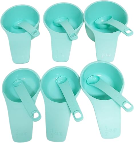Tupperware Messbecher & Messlöffel Set 12-teilig – 6 Messbecher & 6 Messlöffel in verschiedenen Größen – Küchenmaßset zum Backen… – Ansicht 2