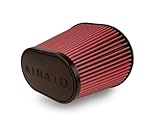 Airaid 720-472 Universal Clamp-On Air Filter: Oval Tapered; 6 in (152 mm) Flange ID; 9 in (229 mm) Height; 10.75 in x 7.75 in (273 mm x 197 mm) Base; 7.25 in x 4.25 in (184 mm x108 mm) Top