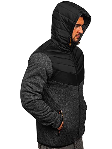 BOLF Uomo Giacca di transizione Piumino trapuntato...