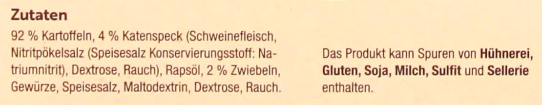 Echt vom Feld Brat-Kartoffeln mit Katenspeck, 10er Pack (10 x 400g)