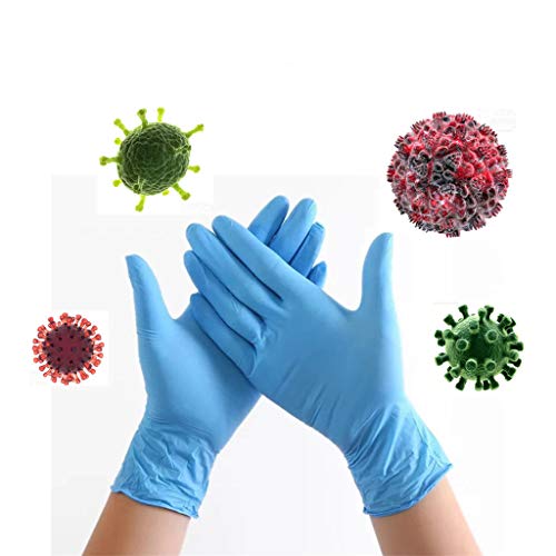 Wendeyipi Disposable Nitrile Gloves, Comfortable Disposable Gloves,50/100 Pcs Powder Free, Latex Free Disposable Exam Gloves
