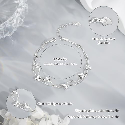 Pulsera de Plata 925 para Mujer 41ZqNajbNkL. AC SR38. SL1000