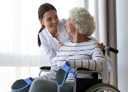 Image of Dyna Limb Restrainers with Dementia Gloves for Wrist and Ankle Control (Combo-Pack) (Pair)