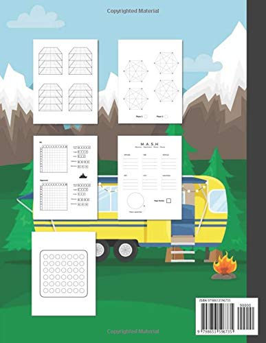Fun Games for Camping Trips Family Activities to Play While Traveling: Classic Paper Games Like Tic Tac Toe, 3D Tic Tac Toe, Four in a Row, MASH, Sea Battle, Dots & Boxes image 2