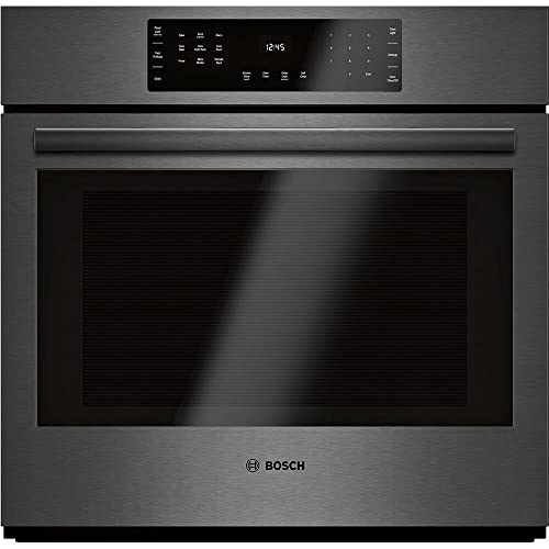 Bosch HBL8443UC 800 Series 30 Inch Black Stainless Steel Electric Single Wall Convection Oven (Black Stainless Steel)