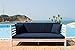Safavieh Outdoor Collection Malibu Antiqued White/ Navy Acacia Wood Cushioned Daybed
