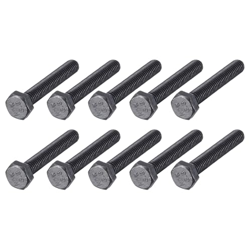Image of METALLIXITY Hex Bolts (M6-1x40mm) 20Pcs, 8.8 Grade Carbon Steel Fully Threaded Black Oxide, Coarse Thread UNC Hex Head Screw Bolt - for Furniture Repair