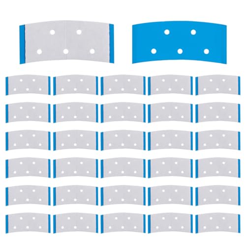 SGERUFZ 30Pcs Extra Fuerte Invisible Contorno Cinta Adhesiva Doble Cara para Extensiones de Cabello y Pelucas (Azul)