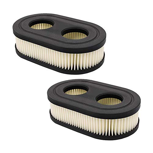 Donpow Filtro de Aire para cortacésped, para Briggs Stratton 798452 K 593260 Paquete de Repuesto 2 4.33 * 1.37inch