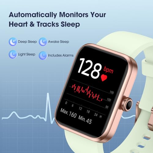 Livikey UH-320 Smart Watch, Fitness Tracker With Heart Rate Monitor, Blood Oxygen, Sleep Tracking, 41Mm Smartwatch Waterproof With Pedometer For Women Men Watch Compatible With Android Ios Phones thumb #2