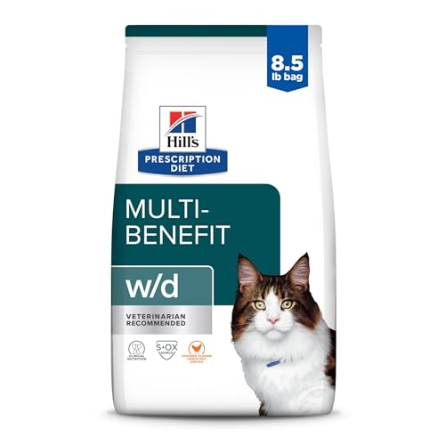 Hill's Prescription Diet w/d Multi-Benefit Digestive/Weight/Glucose/Urinary Management Dry Cat Food...