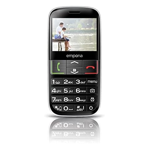 Emporia EUPHORIA 2.3" 90g Black, Silver - mobile phones (Single SIM, MiniSIM, Alarm clock, Calendar, HFP, HSP, PBAP, Lithium-Ion (Li-Ion), GSM) Cover