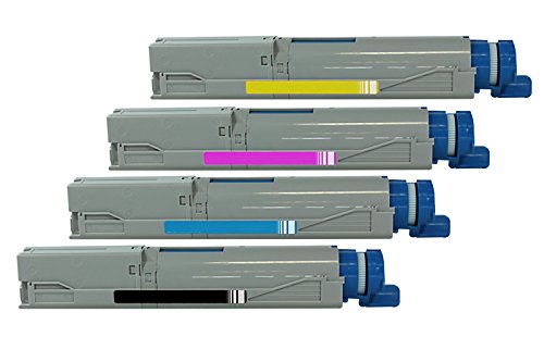 Przebudowany do OKI C 3530 MFP - C3520 / 42804505 - 42804508 - zestaw tonerów czarny, cyjan, purpurowy, żółty - na ok. 4 x 2500 stron (pokrycie 5%)