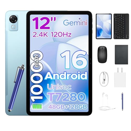 Amazon.co.jp: 【Android 16 タブレット セット版】12インチ 2K