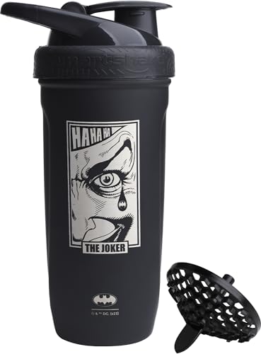 SmartShake Reforce Stainless Steel, 900 ml, DC The Joker Wanted, Edelstahl, Stahl-Shaker