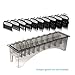 Perfitech Clipper Guard Holder Organizer with 10 Slots, Black, Sturdy PC Material