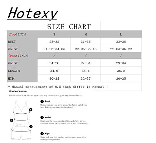Hotexy Women\'s Workout 2 Pieces Set High Waisted Yoga Leggings with Stretch Sports Bra, A Lucky Red, S