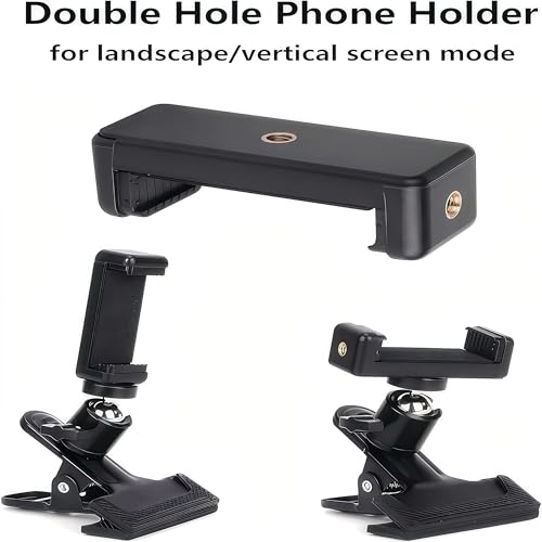 image for nancher Black 360° Adjustable Guitar Phone Holder, Ideal Guitar Gift 