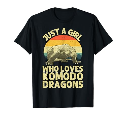 Cool Komodo Dragon Art For Girls Women Komodo Dragon Lover T-Shirt