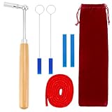 QWORK Professionelles Klavier-Stimmset, inklusive Stimmhammer, Temperamentstange, Schalldämpfer und Aufbewahrungstasche, geeignet für Flügel, geeignet für alle Schwierigkeitsstufen
