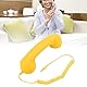 VBESTLIFE Vintage-Telefonhörer, Retro-Handy-Empfängermikrofon für Alle Smartphones und Computer mit 3,5-mm-Klinkenstecker (Yellow)