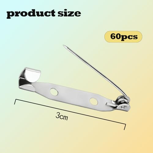 Miniatura 2 de 60 Imperdibles De Seguridad, Imperdibles Duraderos Para Ropa, Manualidades Y Costura,Imperdibles Broches, Broche De Seguridad,Broche De Broche Trasero