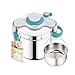 Produktbild Seb 6 l Pressure Cooker, Induktion, Edelstahl, Pressure Cooker, Klappgriffe, 100 Rezepte, Booklet, Made in France, ClipsoMinut'easy+ Blue P4900716
