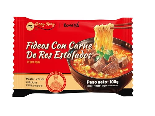 Komeya | Ramen Fideos Instantáneos Sabor Ternera - Instant Noodle Tallarines Coreano