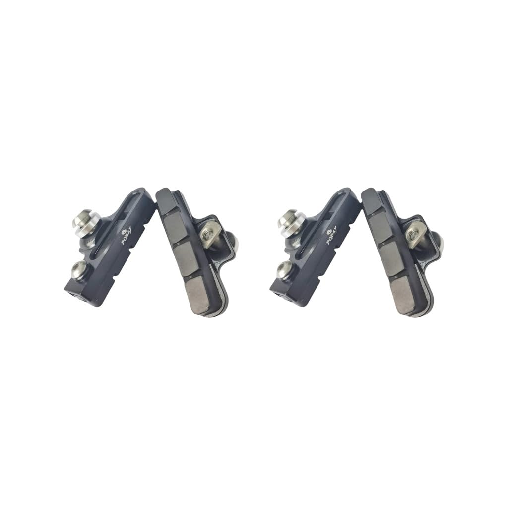 2 zestaw 2 x klocki hamulcowe do roweru para szczęk hamulcowych zestaw metalowych rowerów szosowych rower czarny 54 x 22 x 10 mm