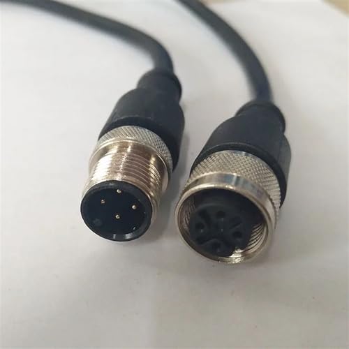 Cable M12 de 50 m recto macho de 4 pines para conexión de sensores industriales 5
