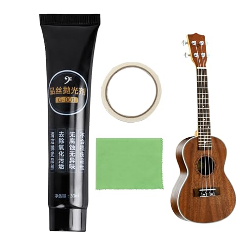 Gitarren Griffbrett Reiniger | Gitarren - Kombi Schmiermittel Akustik Werkzeug Glanzauffrischung Reinigung Saiten Steg für Zupf- und Streichinstrumente